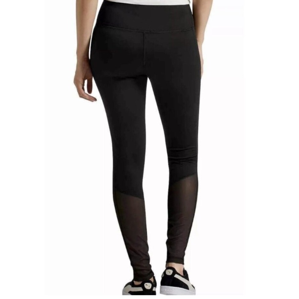 PUMA | Black Moto Leggings with Sheet Calf Detail